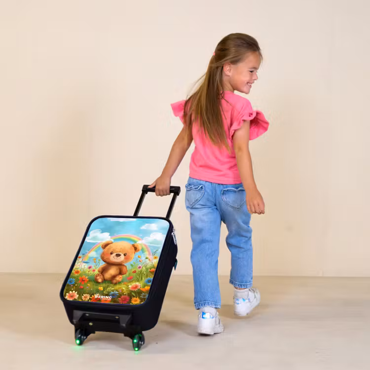 Kinderkoffer - Teddybeer tussen de bloemen — 2