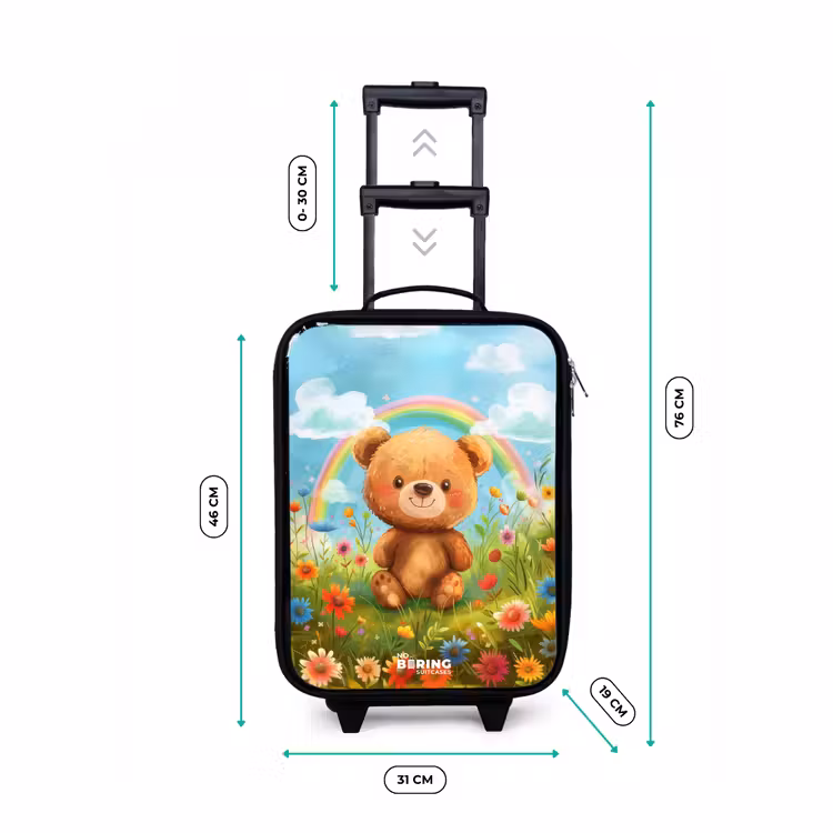 Kinderkoffer - Teddybeer tussen de bloemen — 6