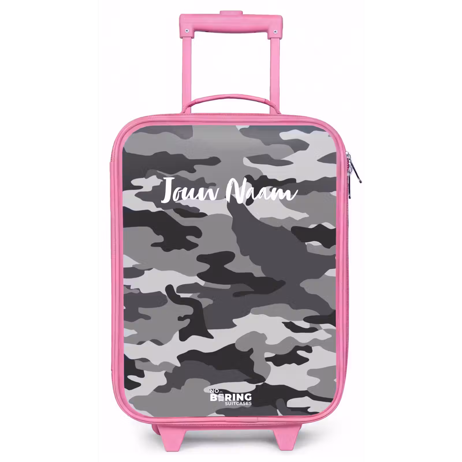 Kinderkoffer - Roze - Camogrijs — 1