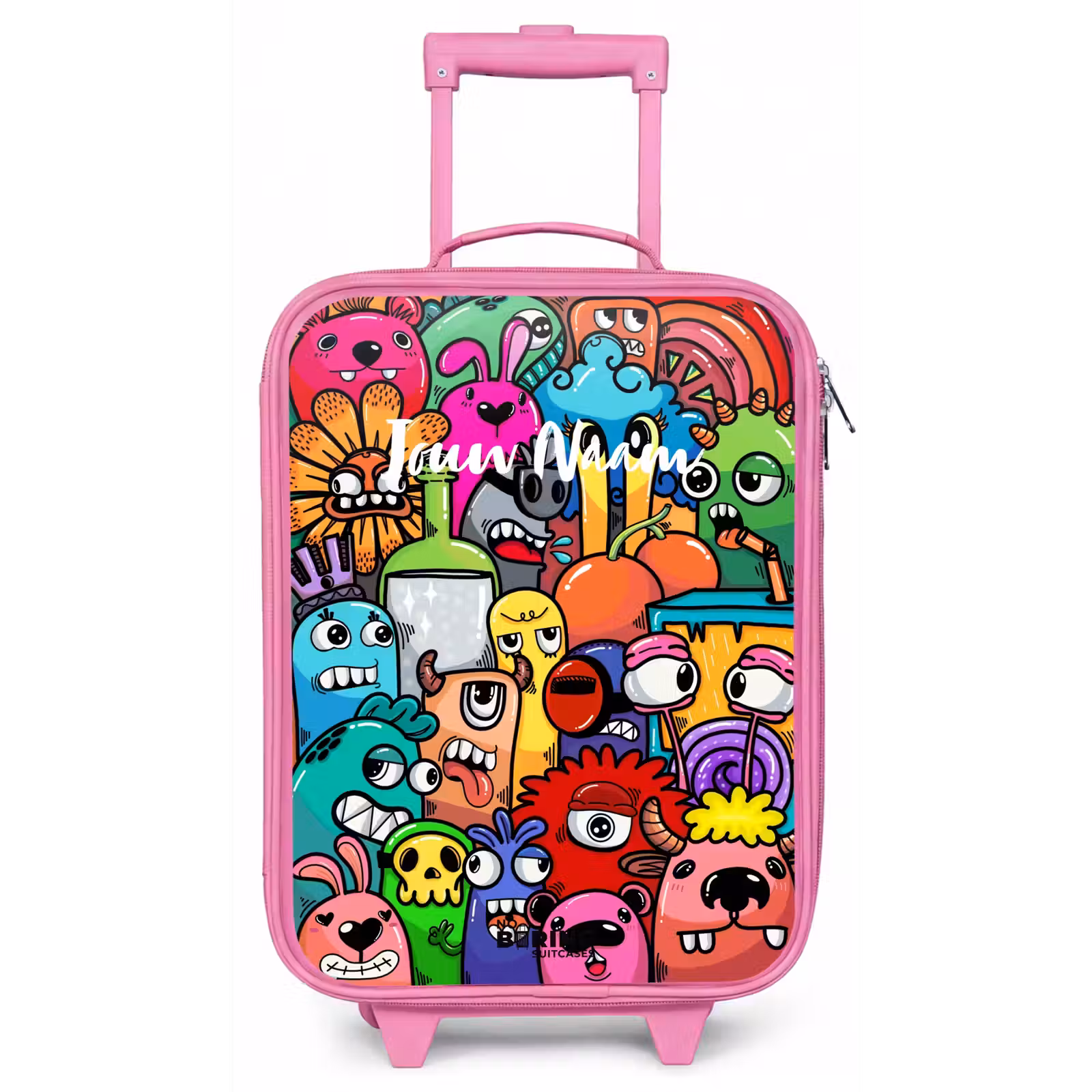Kinderkoffer - Roze - Knallende gekleurde monsters — 1