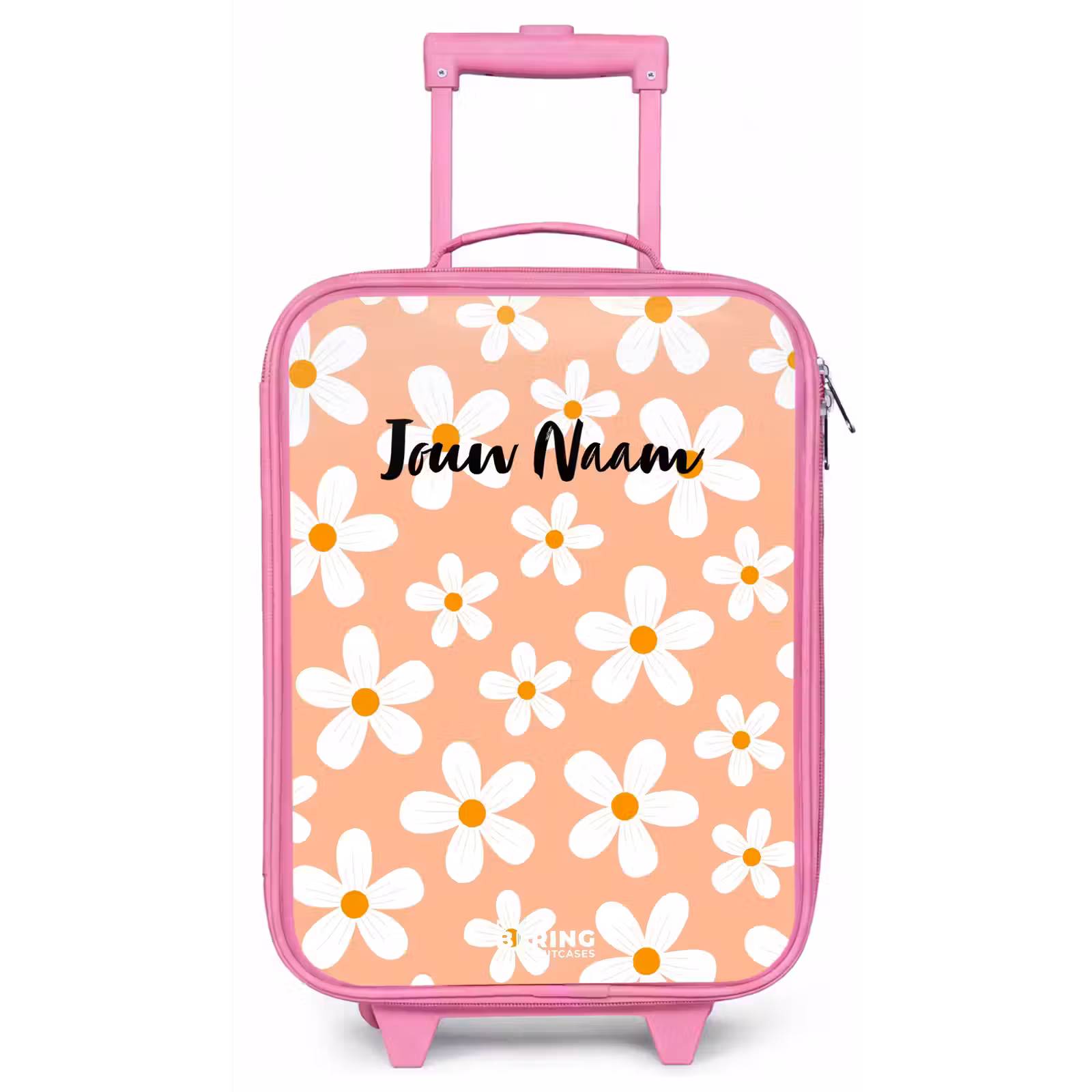 Kinderkoffer - Roze - Madeliefjesmania perzik — 1