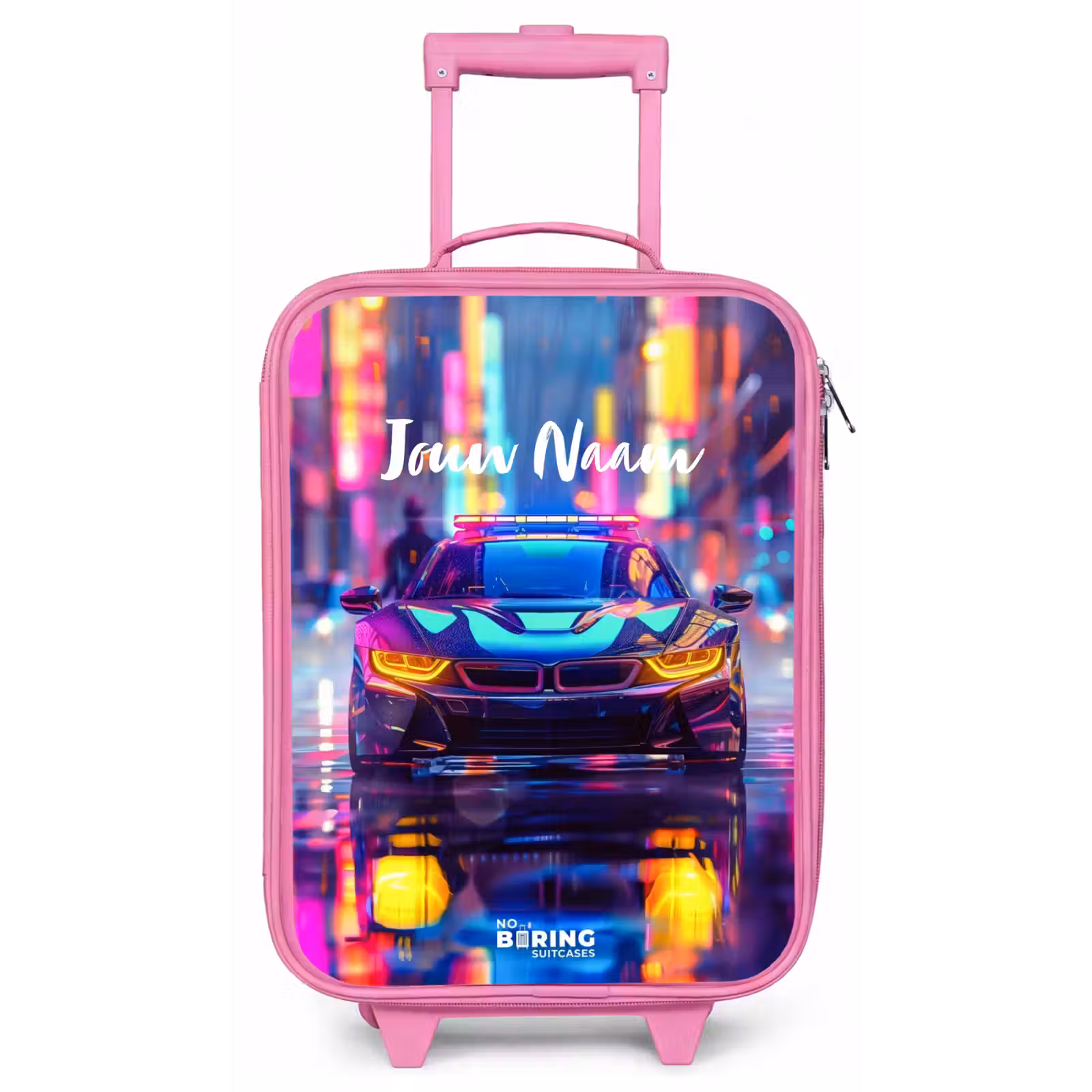Kinderkoffer - Roze - Neon nightcar — 1