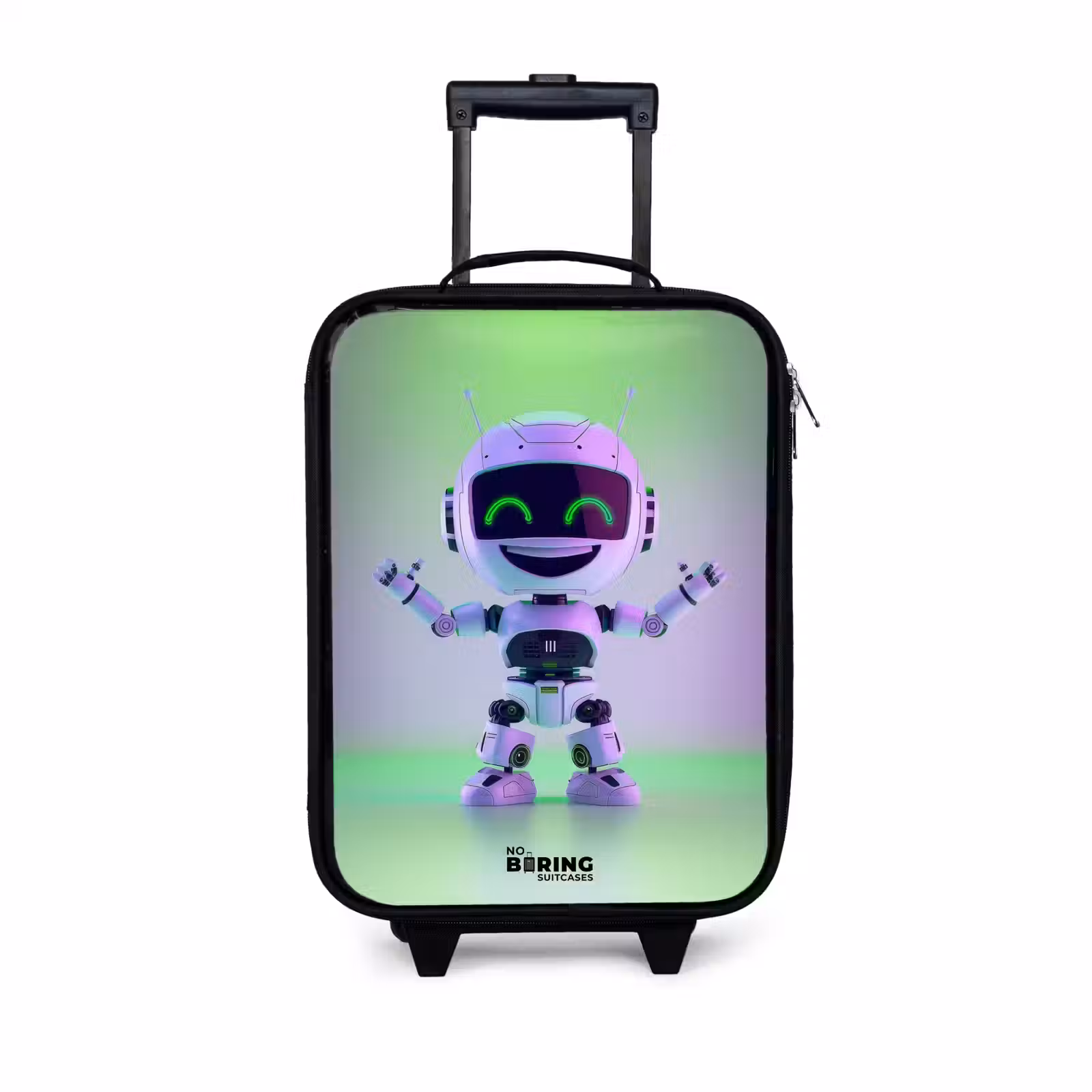 Kinderkoffer - Robot met paars en groen licht — 1