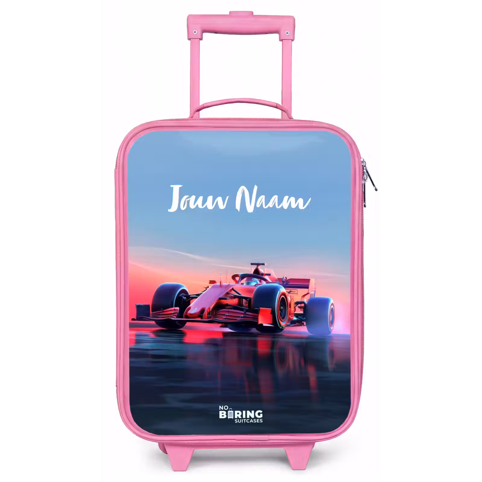 Kinderkoffer - Roze - Rode racer — 1