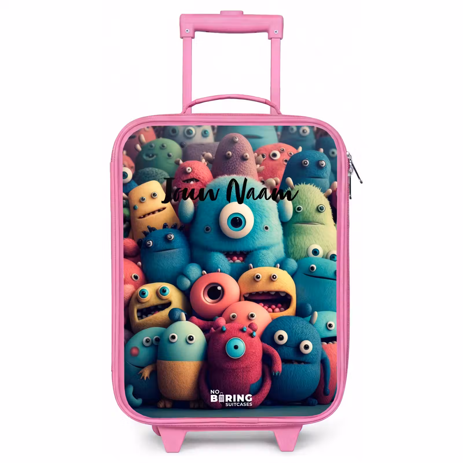 Kinderkoffer - Roze - Zachte en bolle monsters — 1