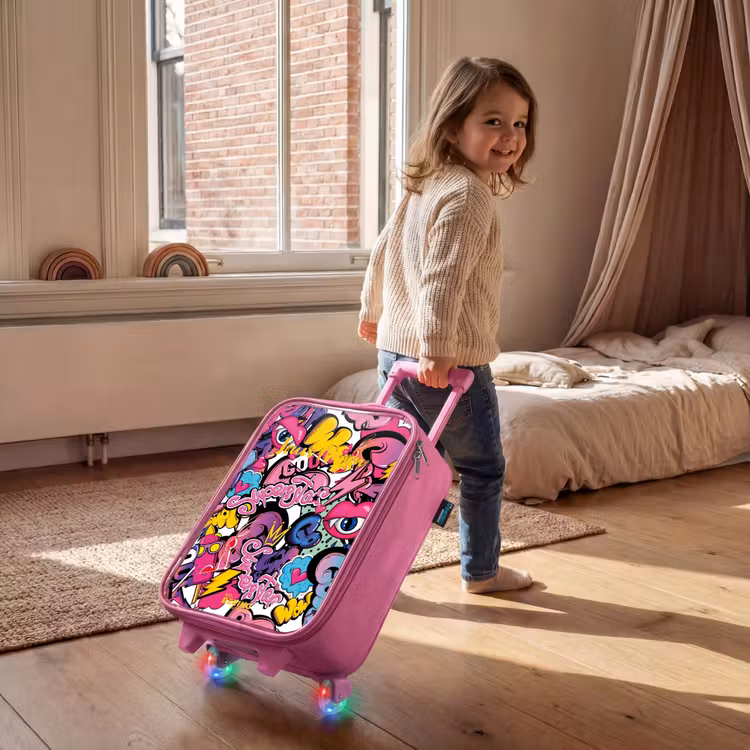 Kinderkoffer - Roze - Girly graffiti — 3