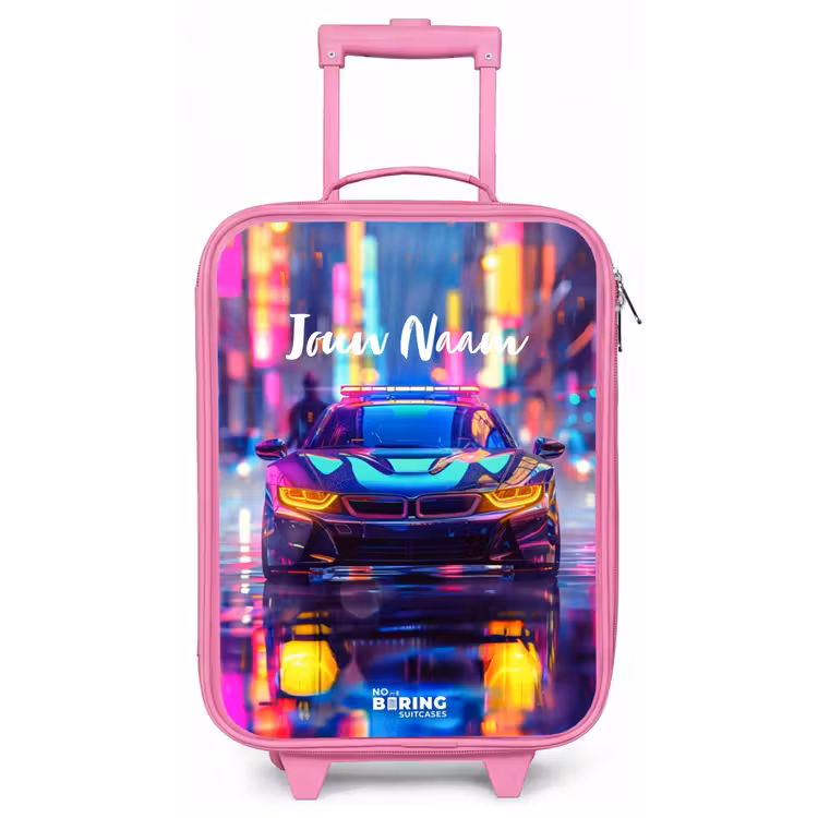 Kinderkoffer - Roze - Neon nightcar — 1