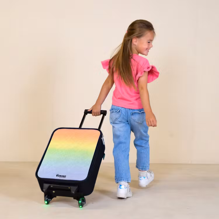 Kinderkoffer - Pastel regenboog van krijt — 2
