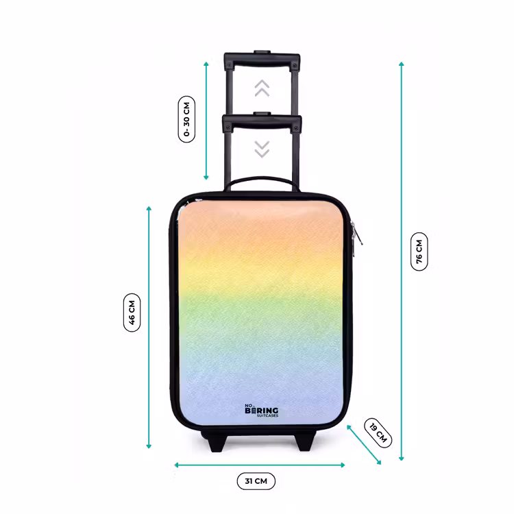 Kinderkoffer - Pastel regenboog van krijt — 6