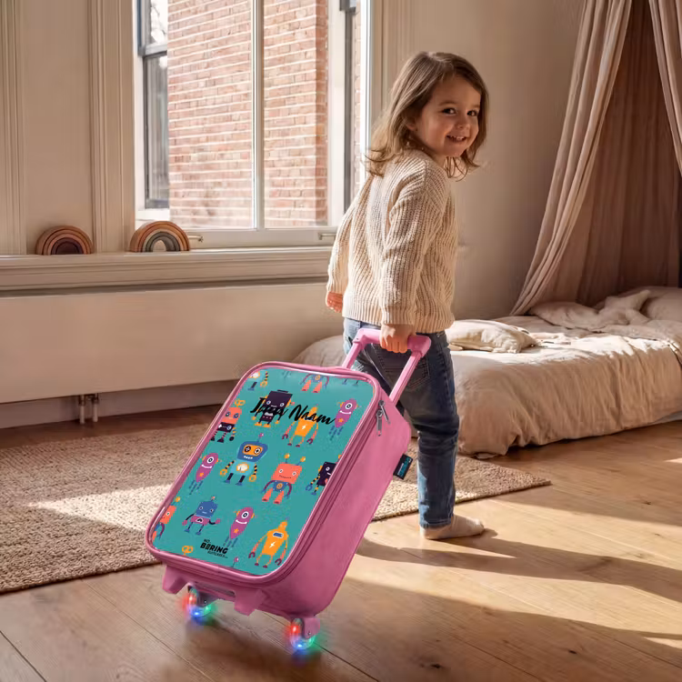 Kinderkoffer - Roze - Robo rave — 3