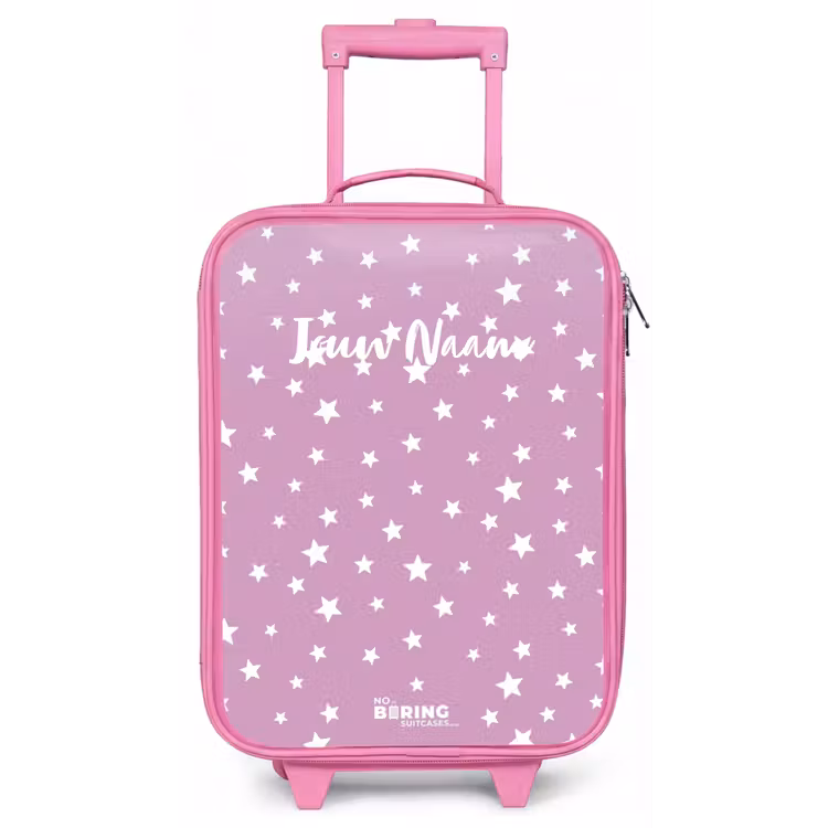 Kinderkoffer - Roze - Sterrenstof — 1
