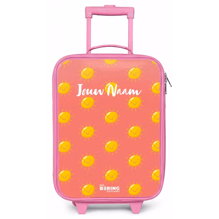 Kinderkoffer - Roze - Sunny situation koraal — 1