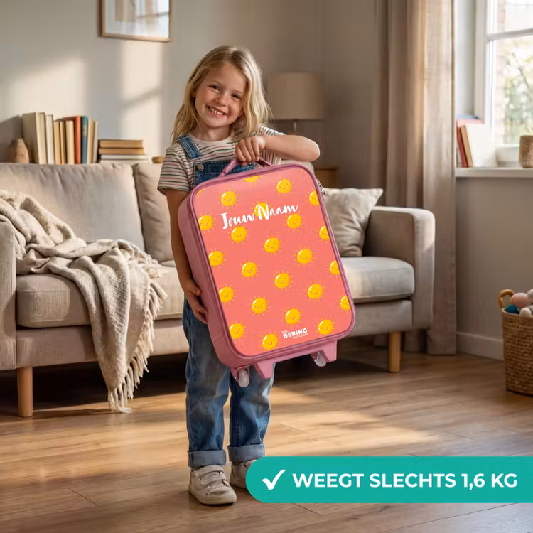 Kinderkoffer - Roze - Sunny situation koraal — 2
