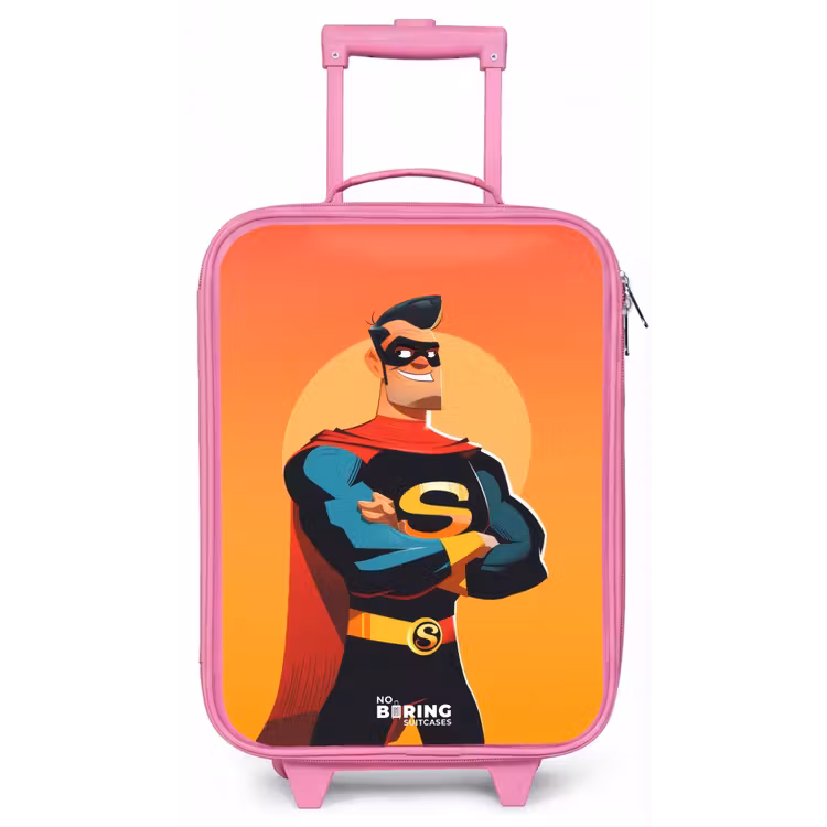 Kinderkoffer - Roze - Sunny superhero — 1