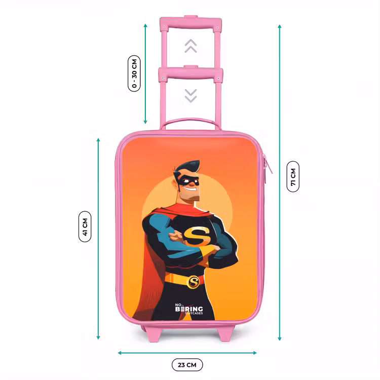 Kinderkoffer - Roze - Sunny superhero — 5