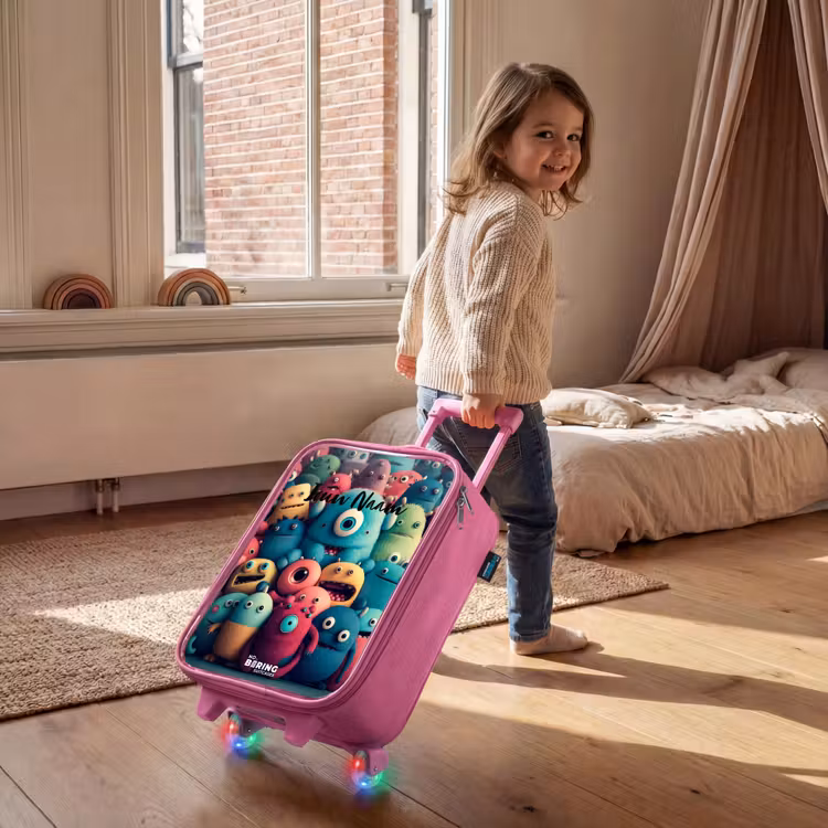 Kinderkoffer - Roze - Zachte en bolle monsters — 3