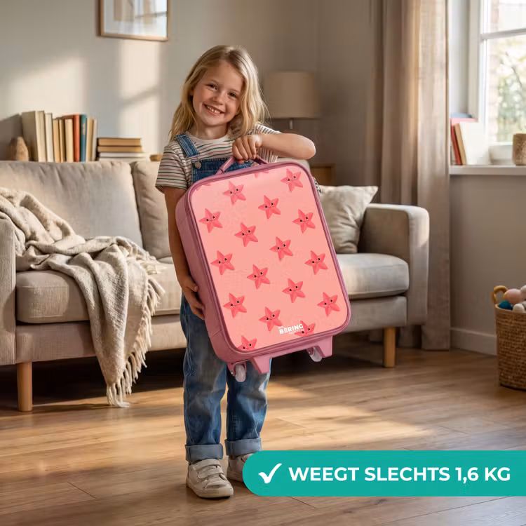 Kinderkoffer - Roze - Zeester zandstorm — 2