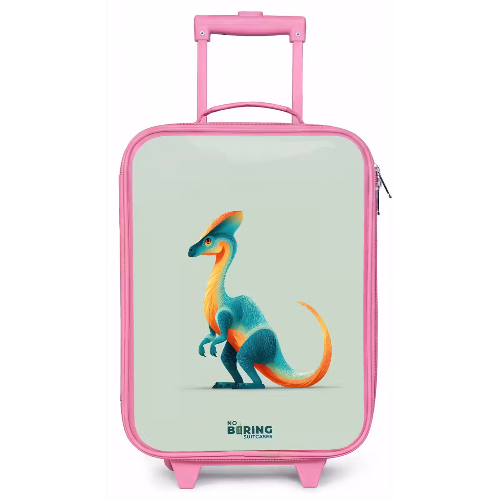 Kinderkoffer - Roze - Elegante dino met kam — 1