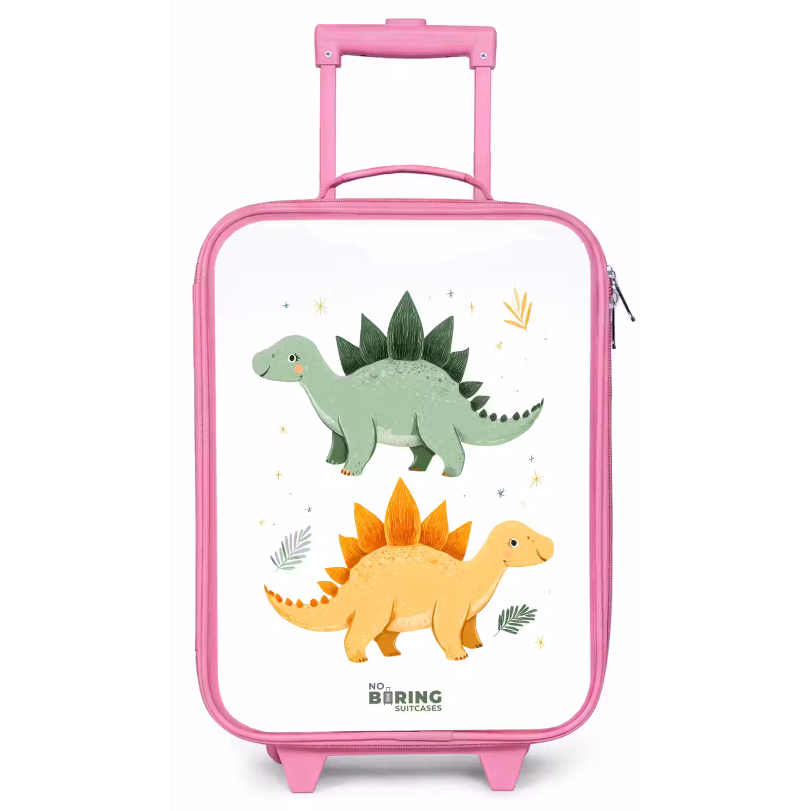 Kinderkoffer - Roze - Vrolijke stegosaurusvrienden — 1
