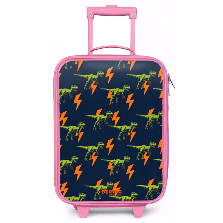 Kinderkoffer - Roze - Bliksemsnelle raptors — 1