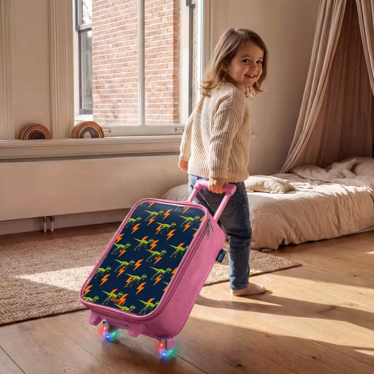 Kinderkoffer - Roze - Bliksemsnelle raptors — 3