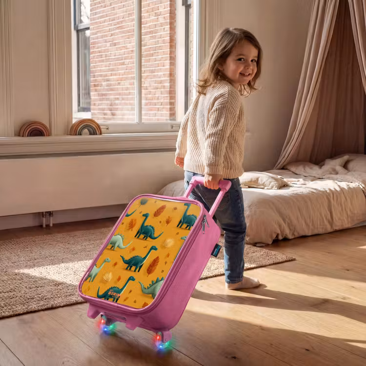 Kinderkoffer - Roze - Lange nekken in herfstlandschap — 3