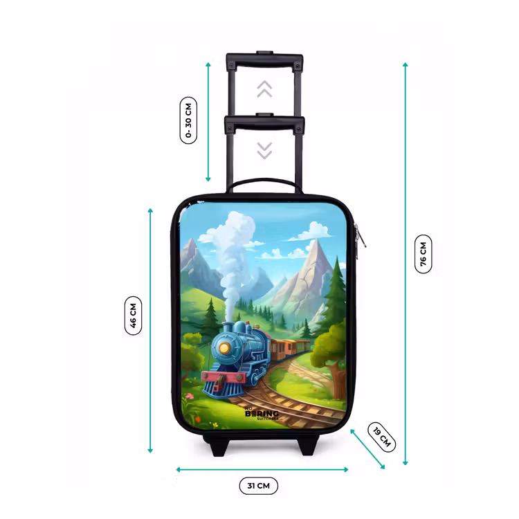 Kinderkoffer - Stoomtrein door berglandschap — 6
