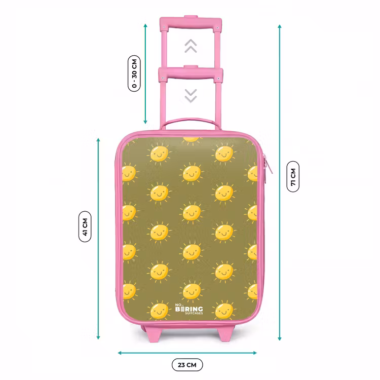 Kinderkoffer - Roze - Sunny situation olijf — 5