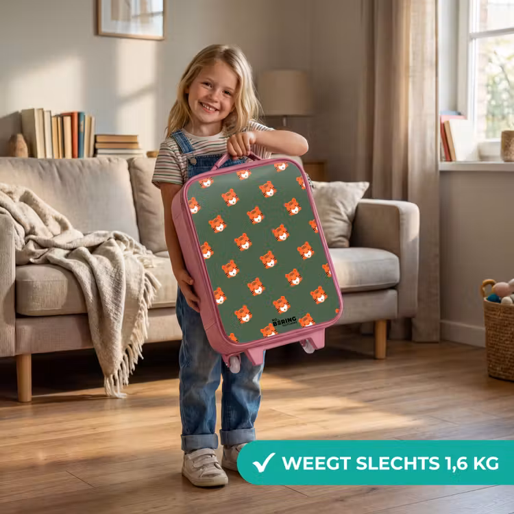Kinderkoffer - Roze - Tijger turbulentie — 2