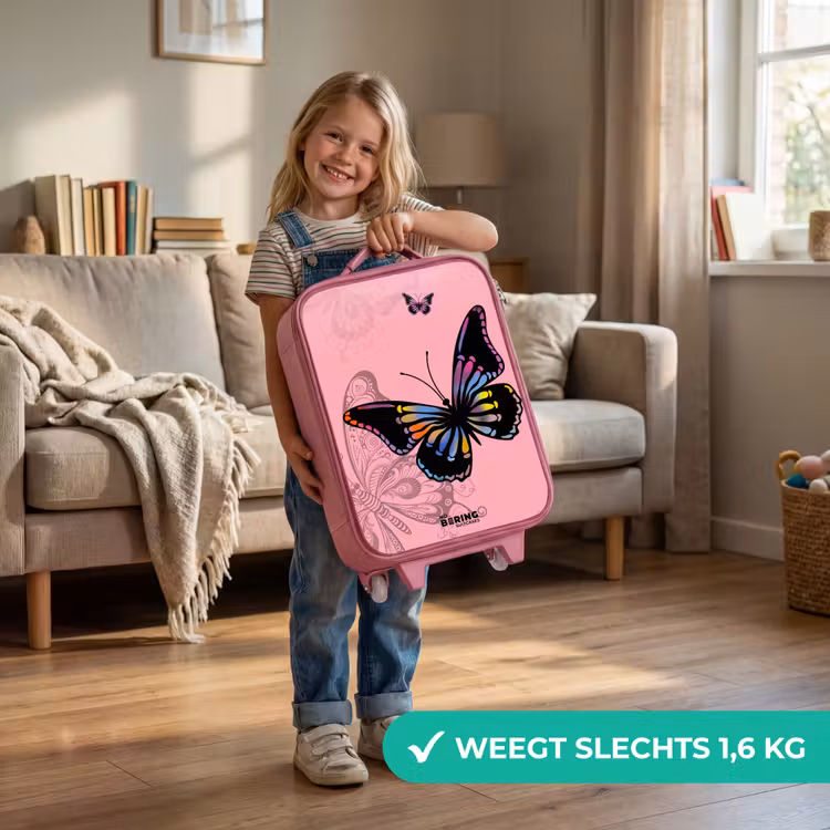 Kinderkoffer - Roze - Bubblegum butterfly — 2