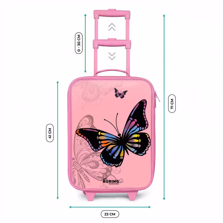 Kinderkoffer - Roze - Bubblegum butterfly — 5