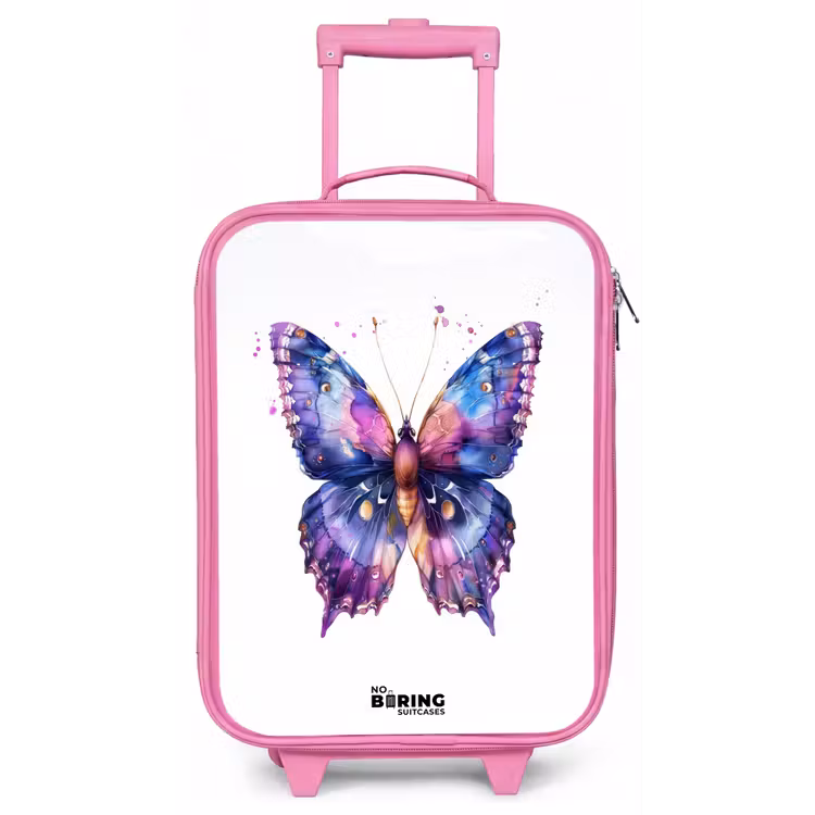 Kinderkoffer - Roze - Paarse prachtvlinder — 1