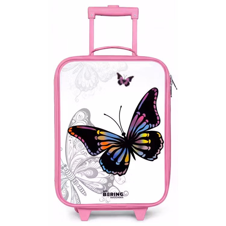 Kinderkoffer - Roze - Petal papillon — 1