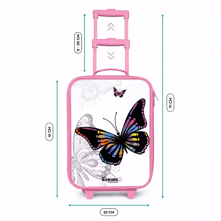 Kinderkoffer - Roze - Petal papillon — 5