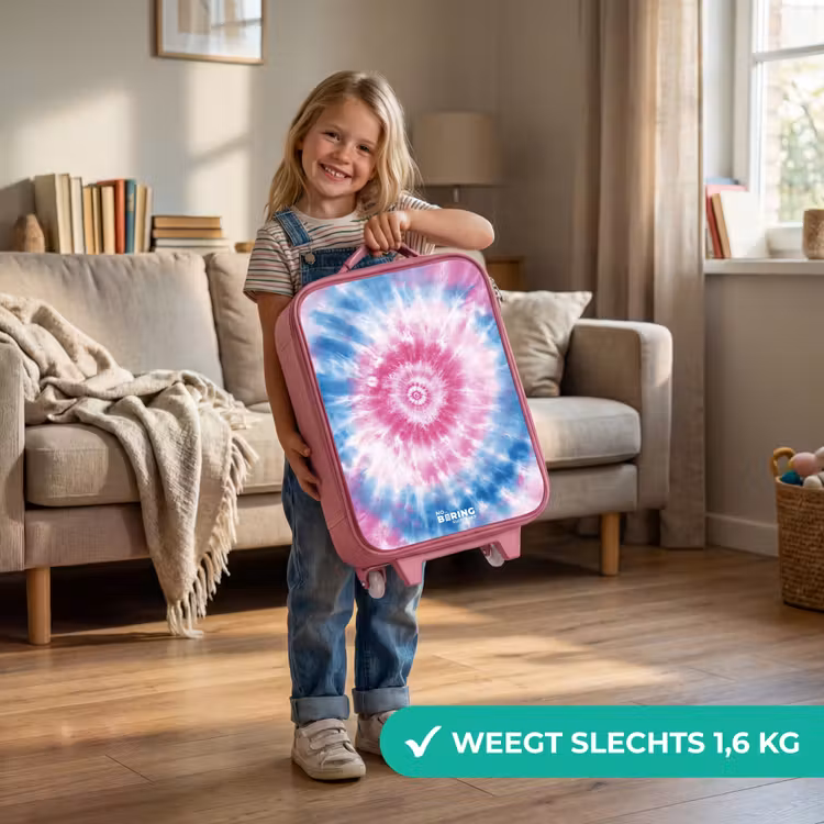 Kinderkoffer - Roze - Tie dye - Abstract - Blauw - Roze — 2
