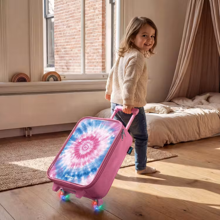 Kinderkoffer - Roze - Tie dye - Abstract - Blauw - Roze — 3
