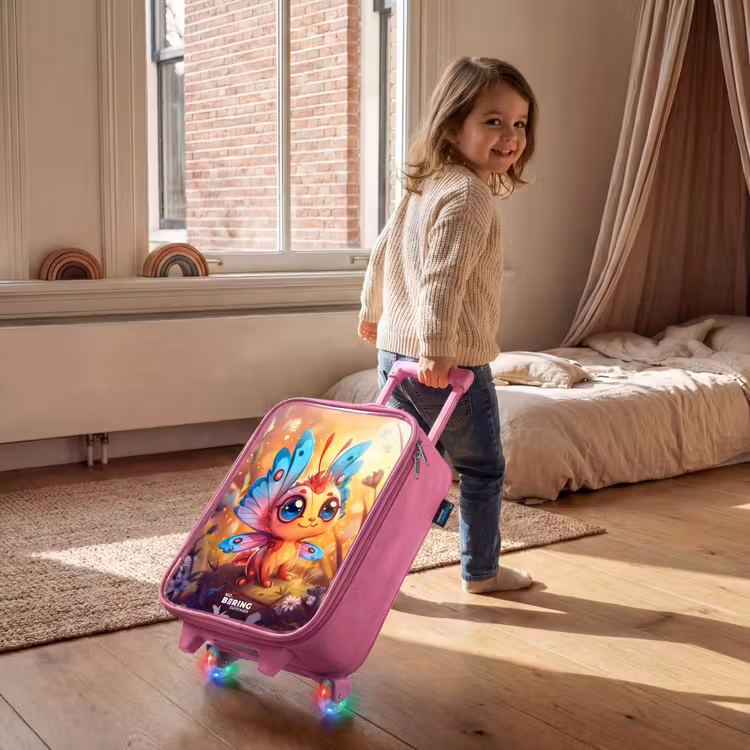 Kinderkoffer - Roze - Valerio vlinderachtig — 3