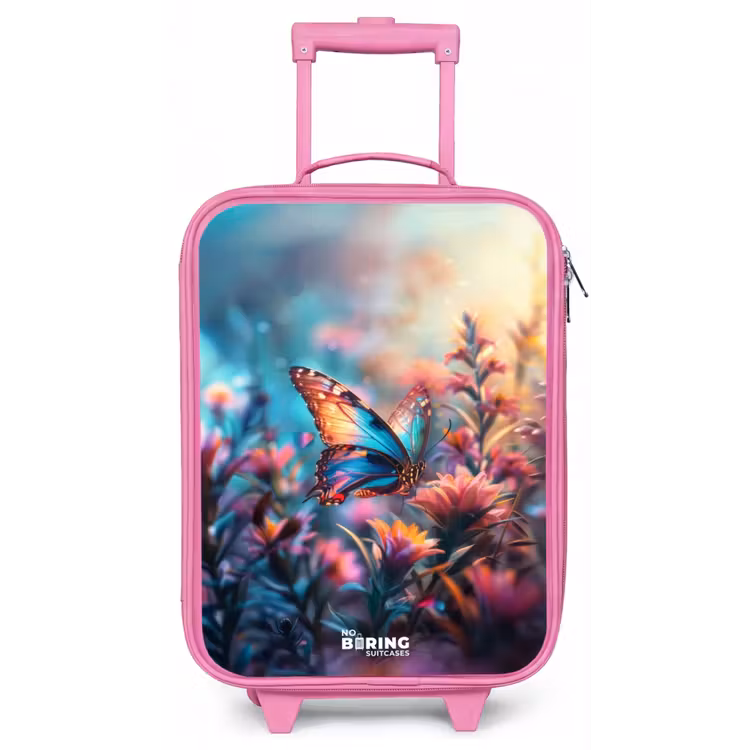 Kinderkoffer - Roze - Vlinder flowers — 1