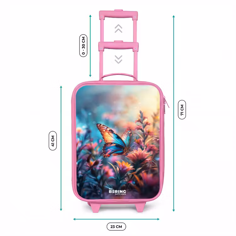 Kinderkoffer - Roze - Vlinder flowers — 5