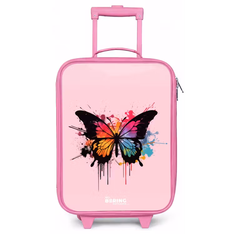 Kinderkoffer - Roze - Vlinderverf — 1