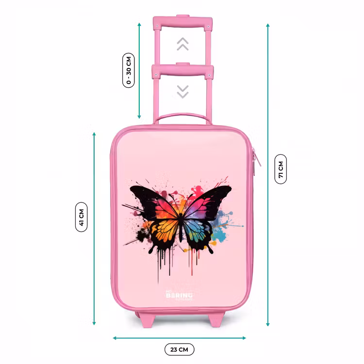 Kinderkoffer - Roze - Vlinderverf — 5
