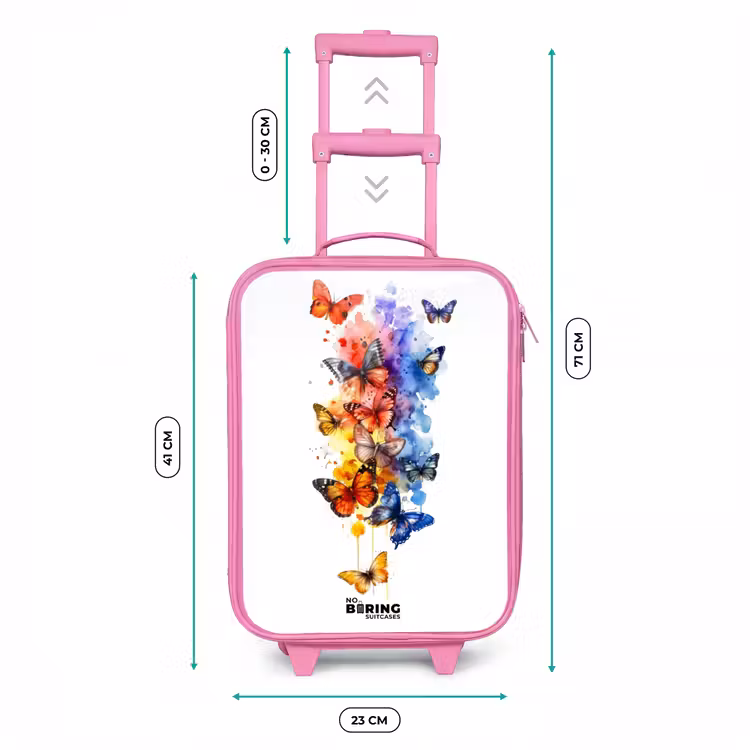 Kinderkoffer - Roze - Vlinderzwerm — 5