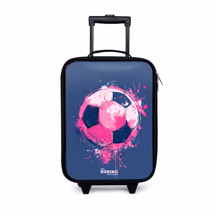 Kinderkoffer - Voetbal - Verf - Roze - Blauw — 1