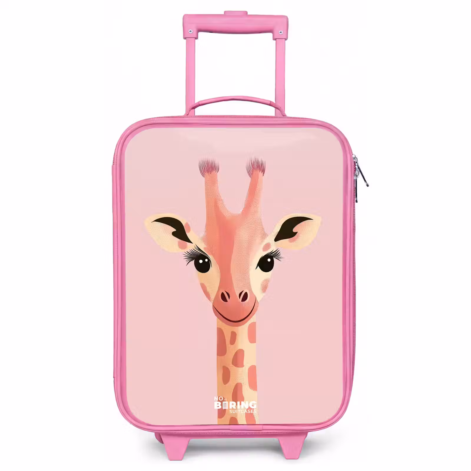 Kinderkoffer - Roze - Giraffe - Wimpers - Minimalistisch - Roze — 1