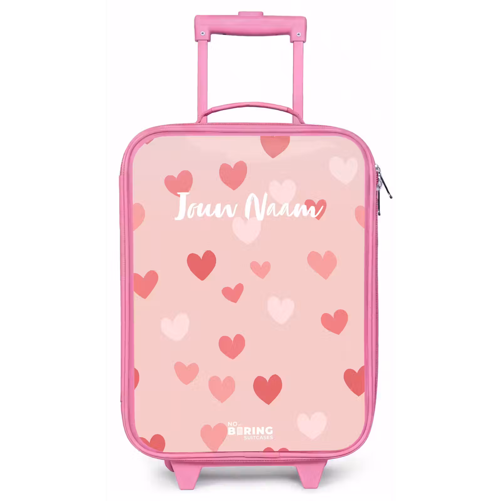 Kinderkoffer - Roze - Hartjes — 1