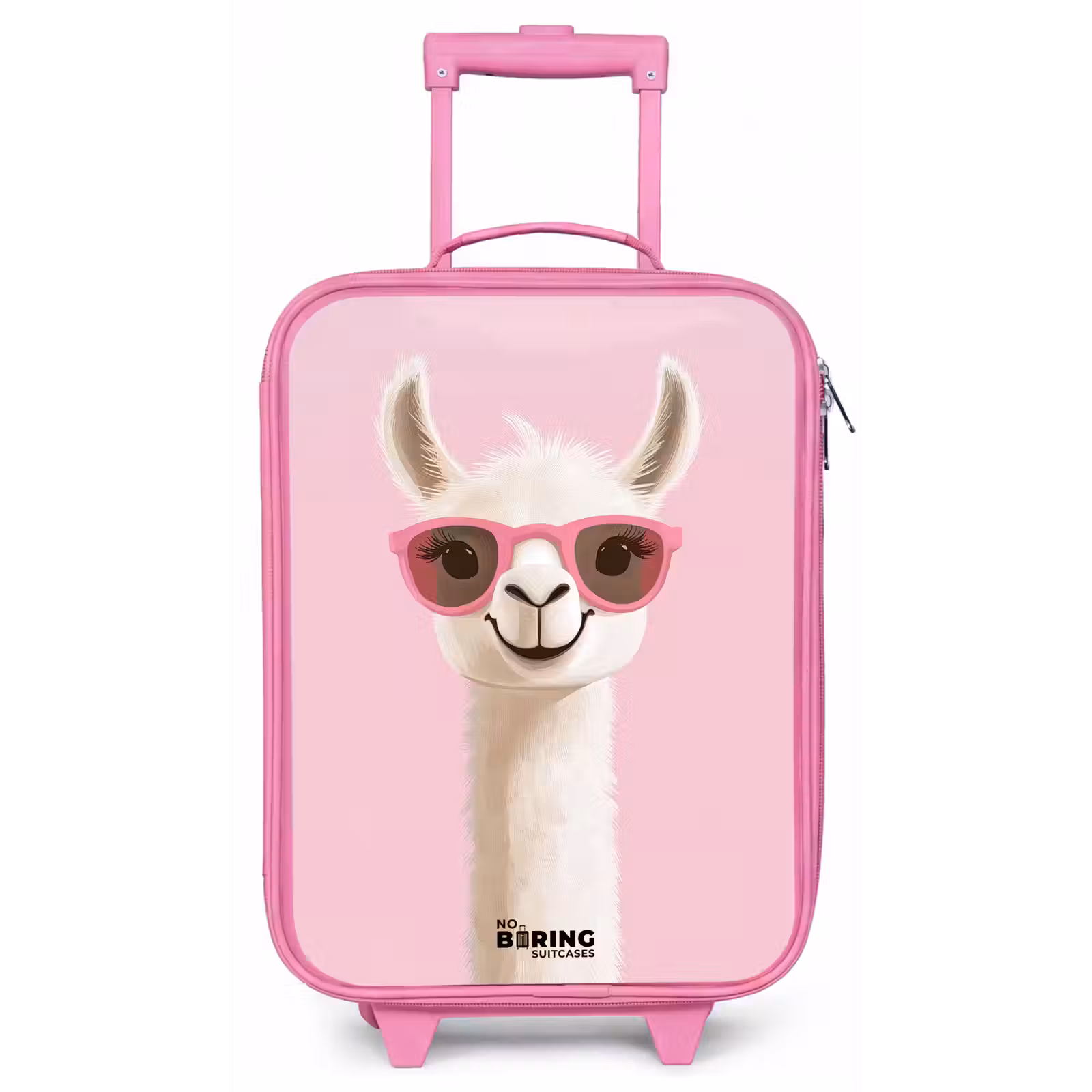 Kinderkoffer - Roze - Lama - Wit - Zonnebril - Wimpers — 1