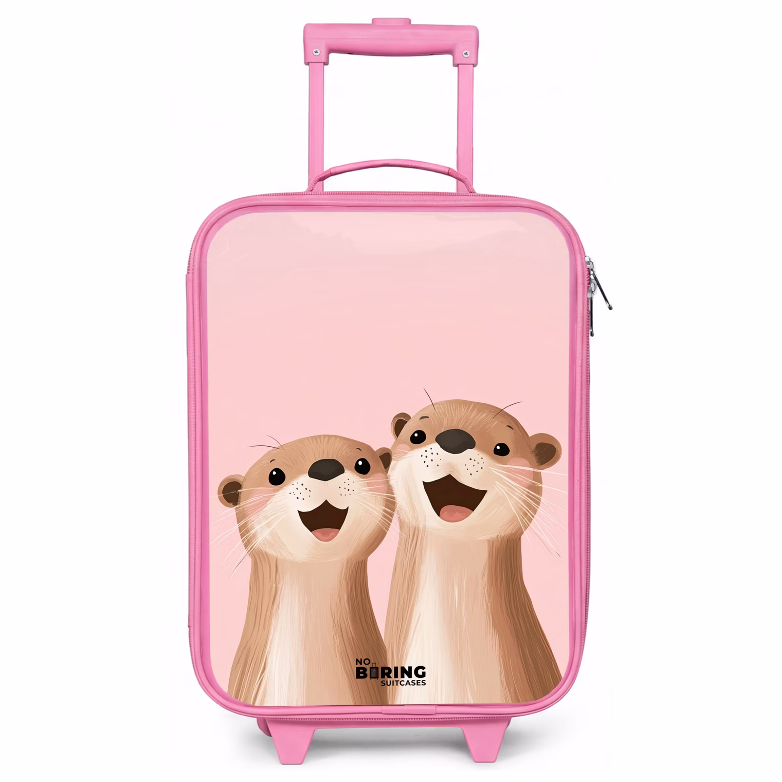 Kinderkoffer - Roze - Otters - Lachen - Roze - Illustratie — 1