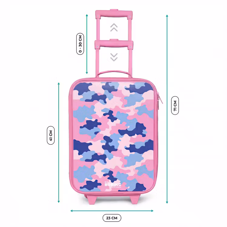 Kinderkoffer - Roze - Camouflage - Roze - Blauw — 5