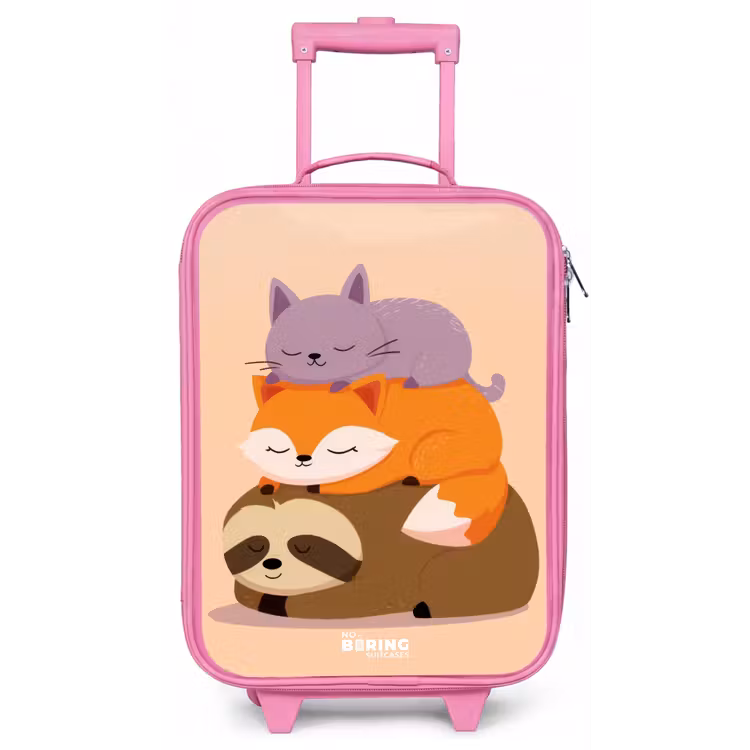 Kinderkoffer - Roze - Dieren - Slapen - Samen — 1