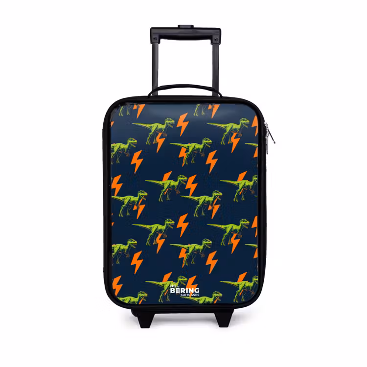 Kinderkoffer - Dinos - Bliksem - Dieren - Blauw — 1